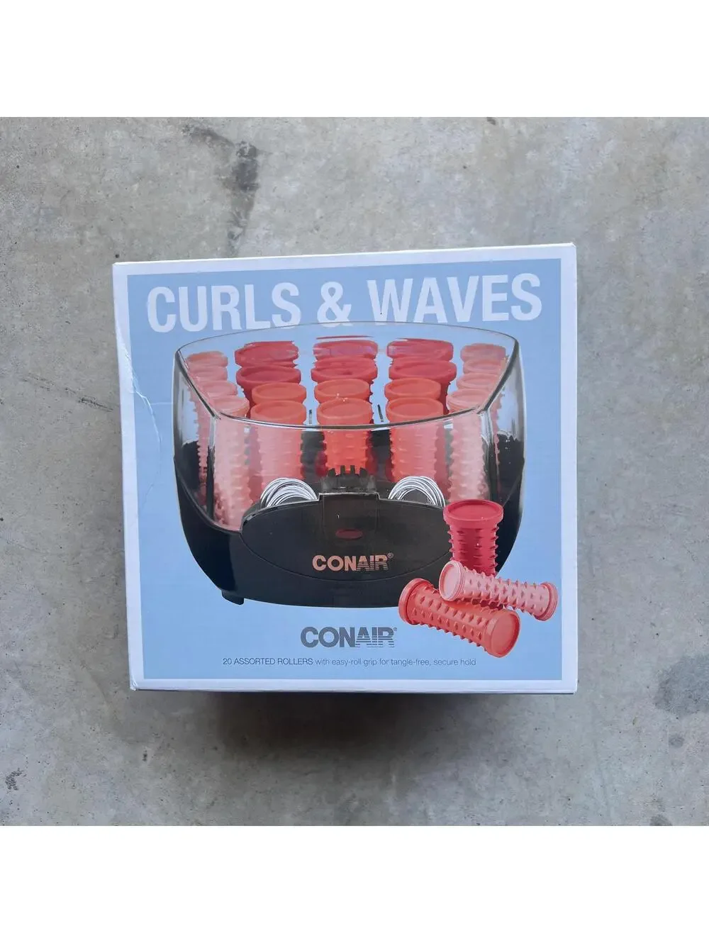 NIB - Conair Curls & Waves Hair Rollers Set - 20pc Set - Picture 1 of 4